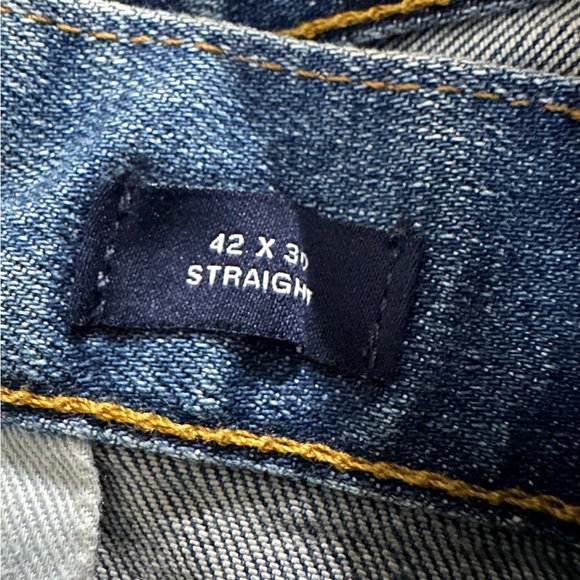 Gap 1969 Straight Blue Jeans Light Wash 42X30 - Picture 10 of 11